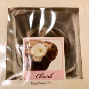 Blonde Formal Hairpiece Cherish Pecan Praline 12F